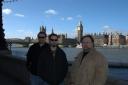 All of us in front of the Thames and Parliament